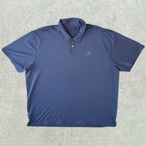 Starter Brand Polo Shirt Blue Size 2XL‎ Logo Short Sleeve Collared